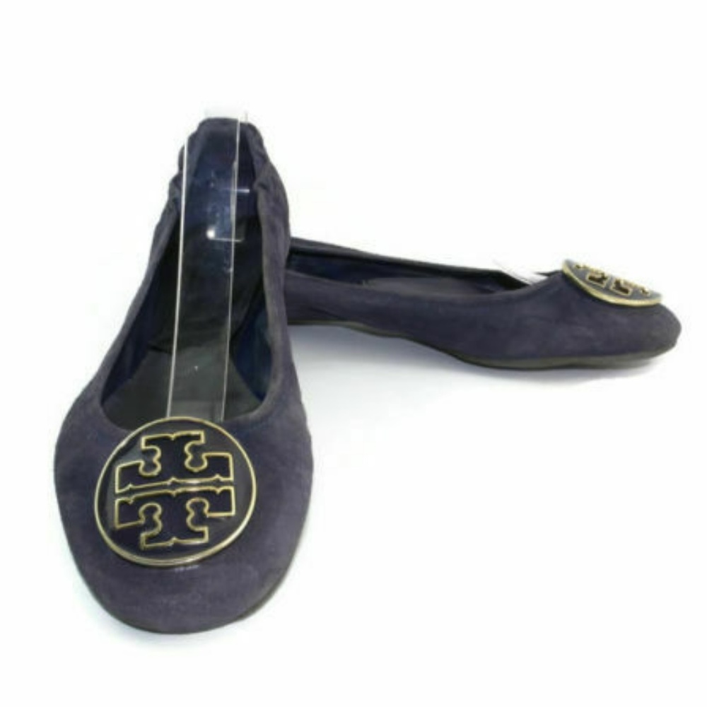 Tory Burch Women's Purple Leather Flats Size 8
